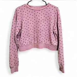Playboy Cropped Pink Sweater